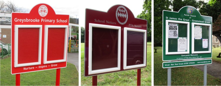 Two Door Superior External Church Notice Boards